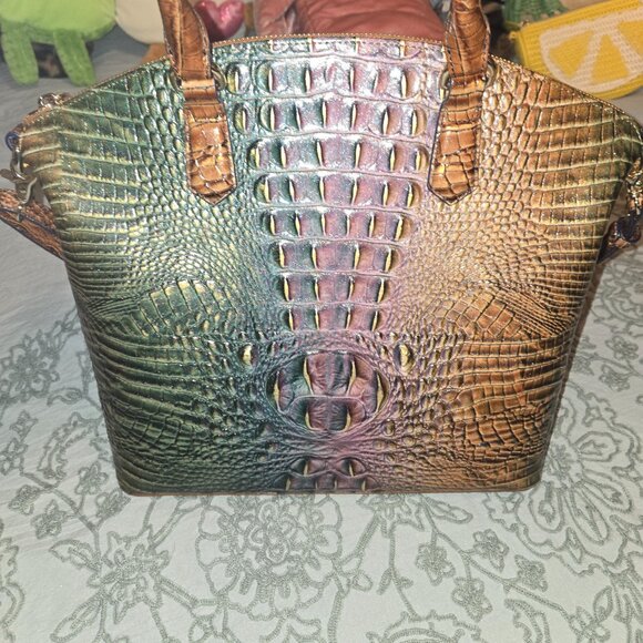 BNWT Brahmin Large Duxbury Satchel Mystical Ombre Melbourne - Picture 3 of 5